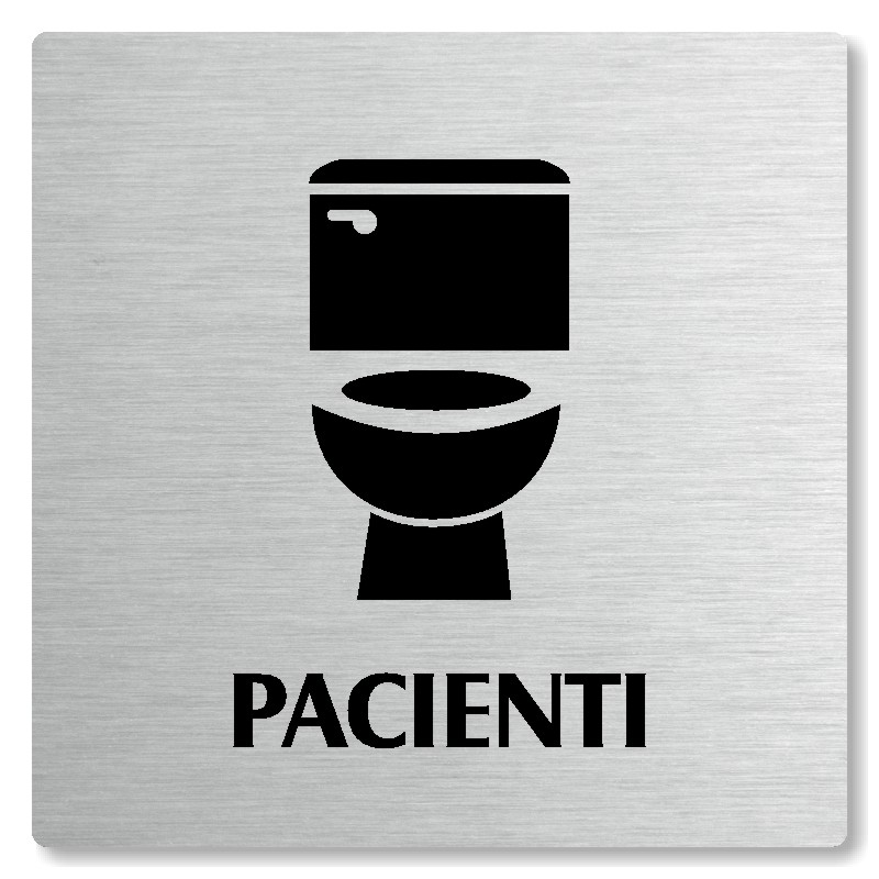 WC pacienti, 80x80mm, stříbrná, Nevada